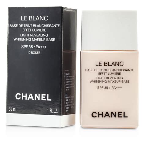 chanel le blanc light revealing whitening makeup base lys|Chanel le blanc makeup.